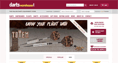 Desktop Screenshot of dartswarehouse.com